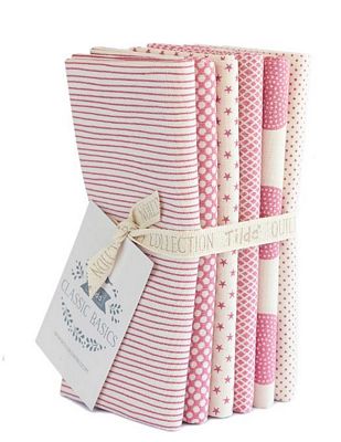 Tilda- Basic Classics- FQ Bundle (6) in Pink