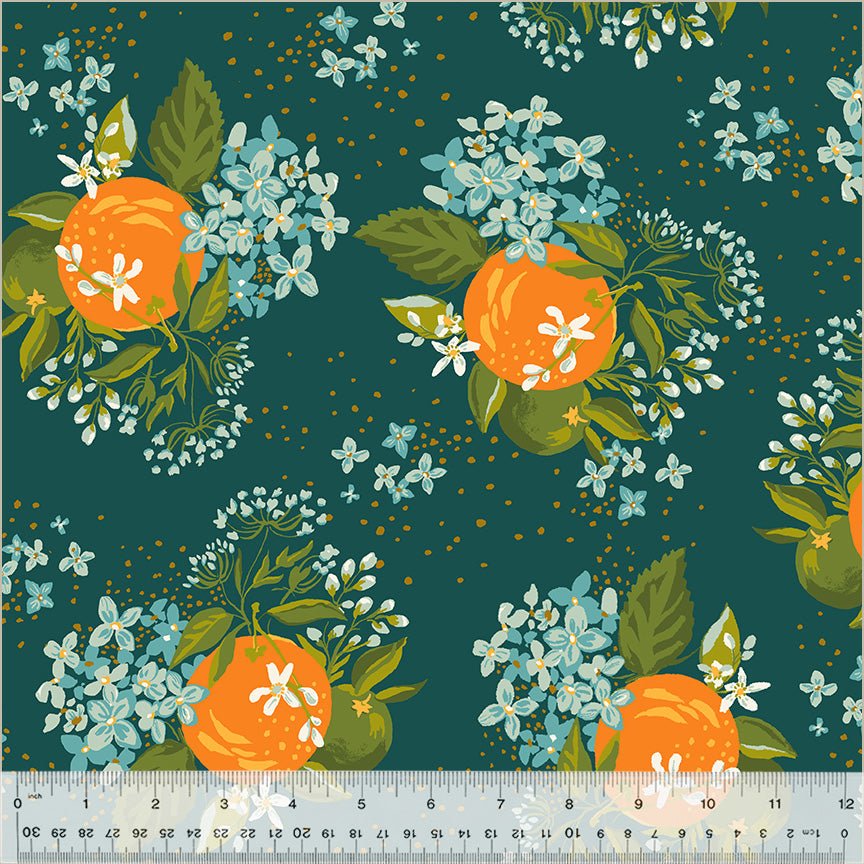 Monaluna - Orchard & Grove - Citrus Bouquet - Did Someone Say FabricEmerald
