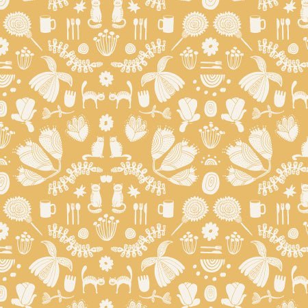 Cotton + Steel - Britta's Kitchen - Did Someone Say FabricFolksy Kitchen - Butter