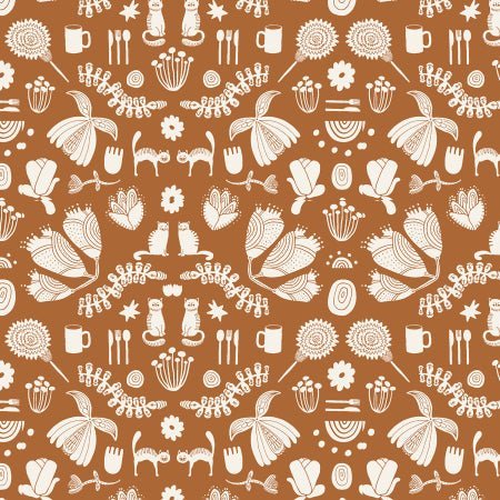 Cotton + Steel - Britta's Kitchen - Did Someone Say FabricFolksy Kitchen - Ochre