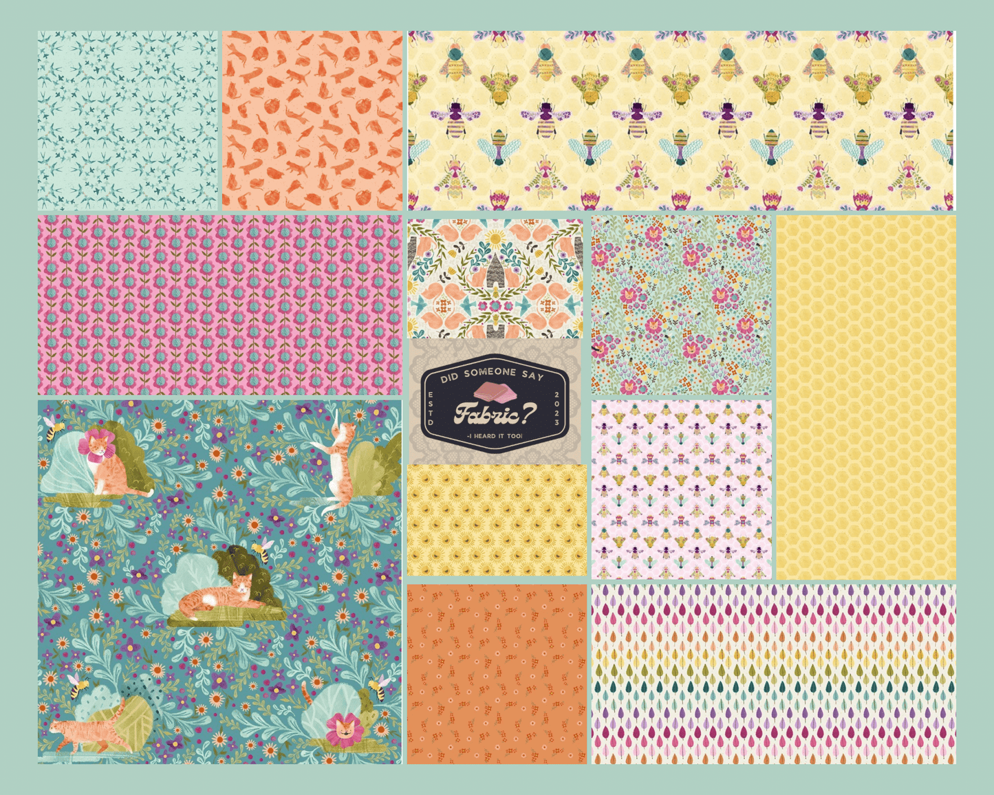 Dear Stella - Curious Garden FQ bundle - Did Someone Say Fabric