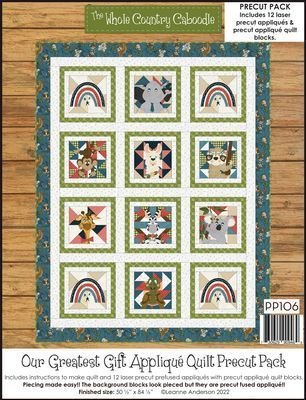 Henry Glass - Our Greatest Gift Applique Quilt Precut Pack - KIT - Did Someone Say Fabric