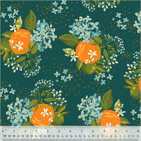 Monaluna - Orchard & Grove - Citrus Bouquet - Did Someone Say FabricEmerald