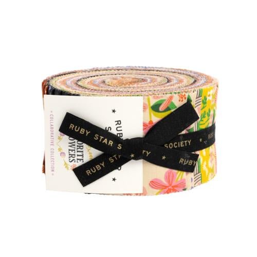 Ruby Star - Favorite Flowers Jelly Roll - Did Someone Say Fabric